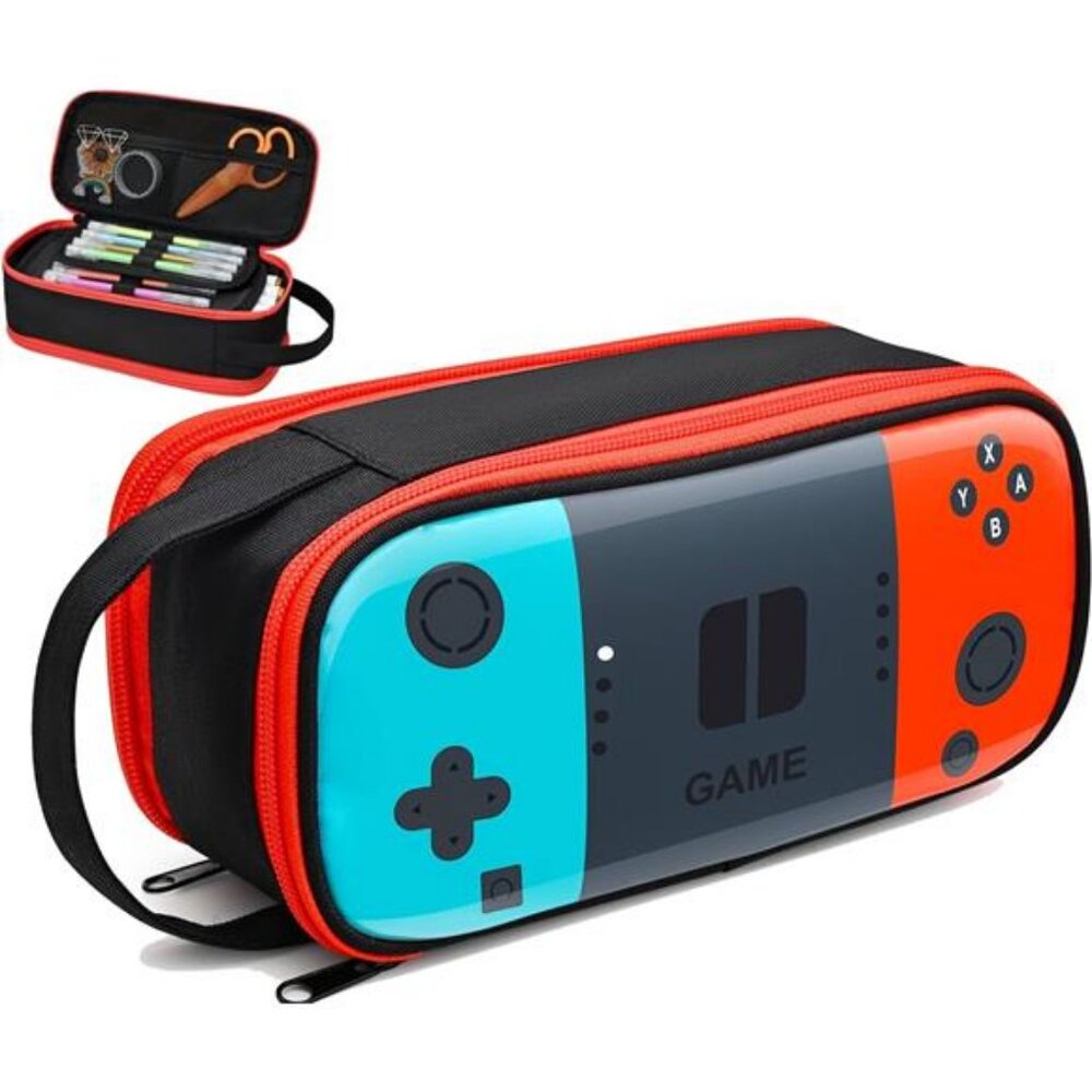 Beaulyn Gamer Pencil Case for Boys - Large Pencil Pouch with Zipper